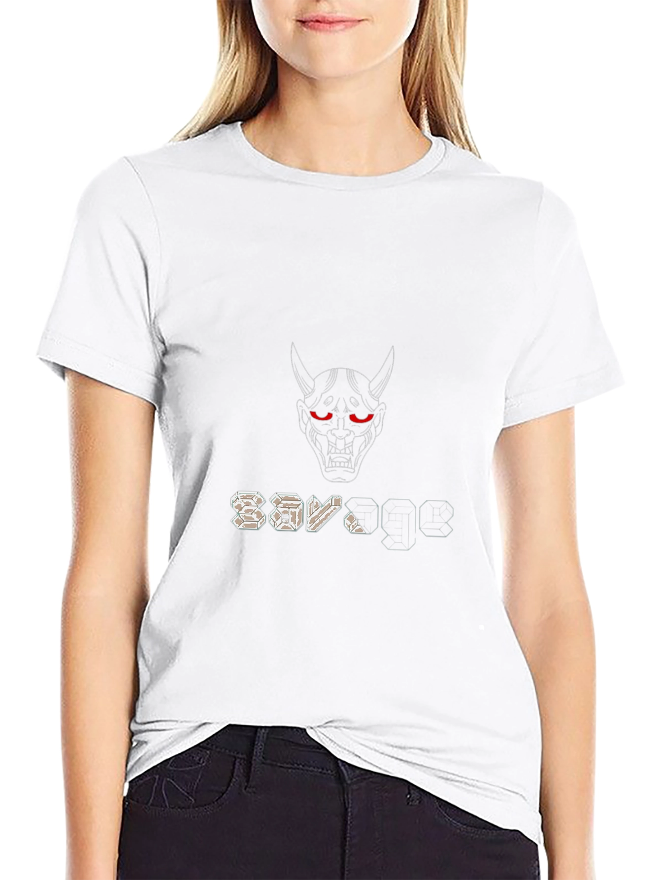 Savage Oni Mask Graphic Tee