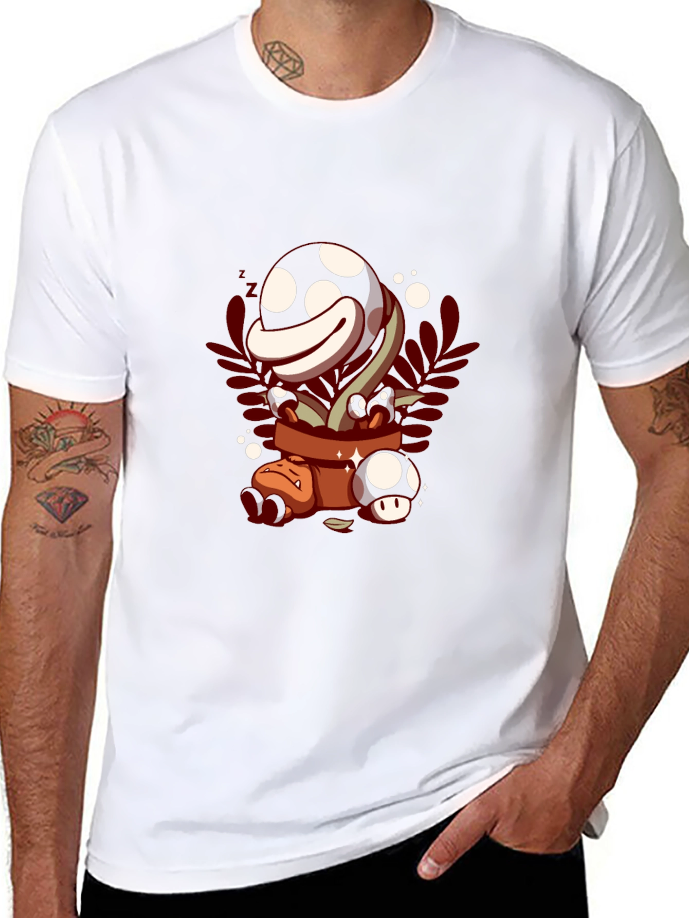 Mario Piranha Plant Graphic Tee