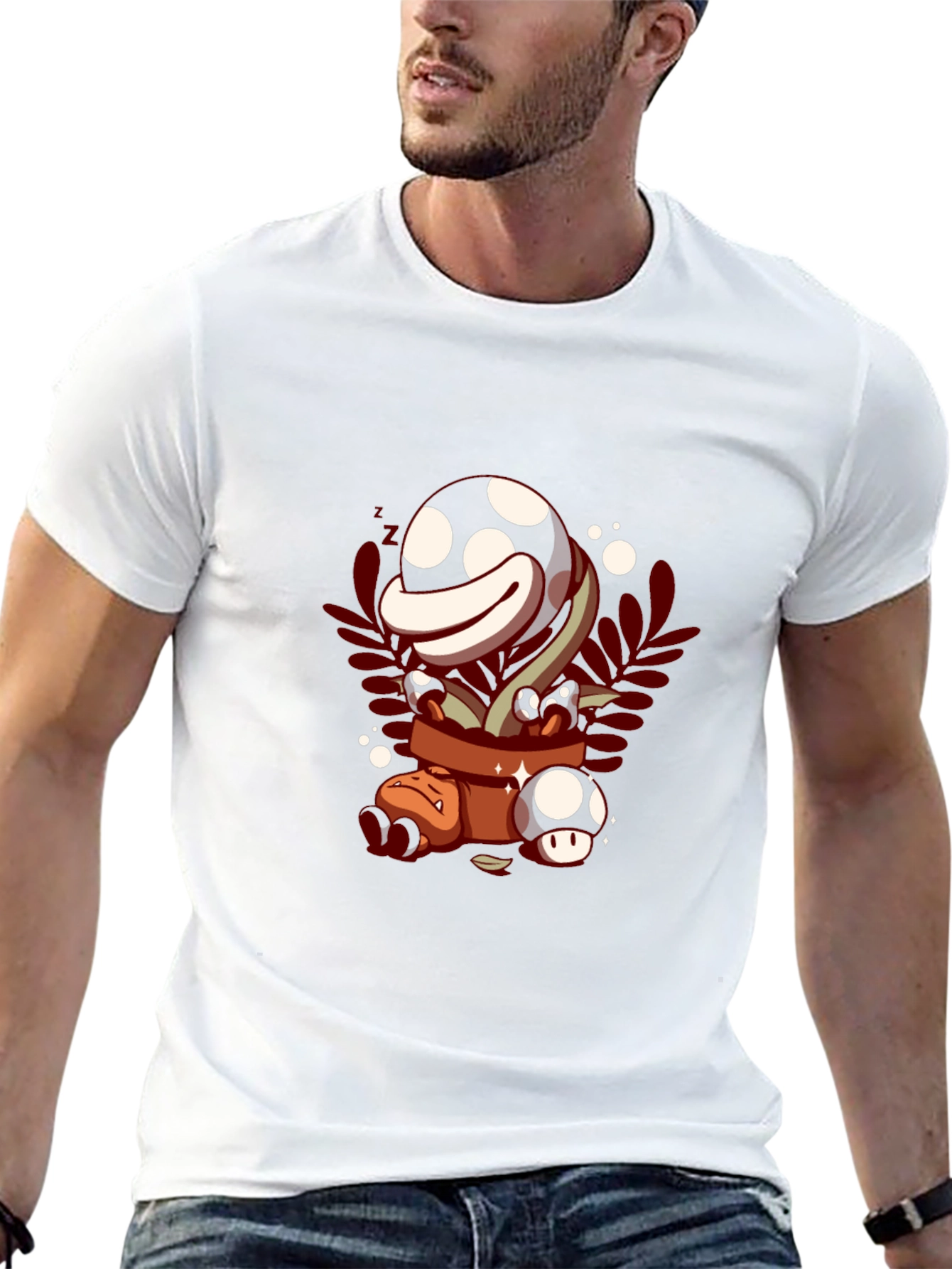 Mario Piranha Plant Graphic Tee