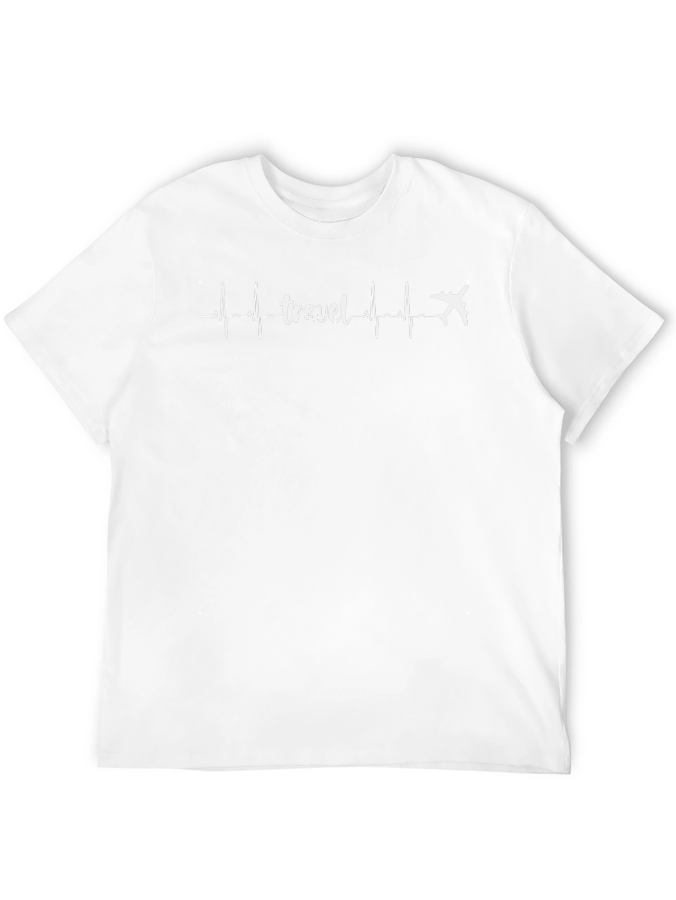 Travel Heartbeat T-Shirt - Black