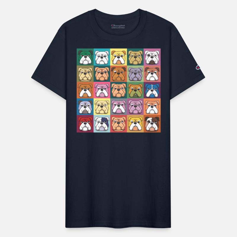 Bulldog Palette: Canine Rainbow