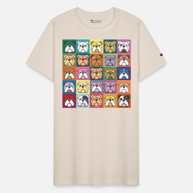 Bulldog Palette: Canine Rainbow