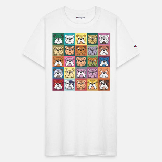 Bulldog Palette: Canine Rainbow