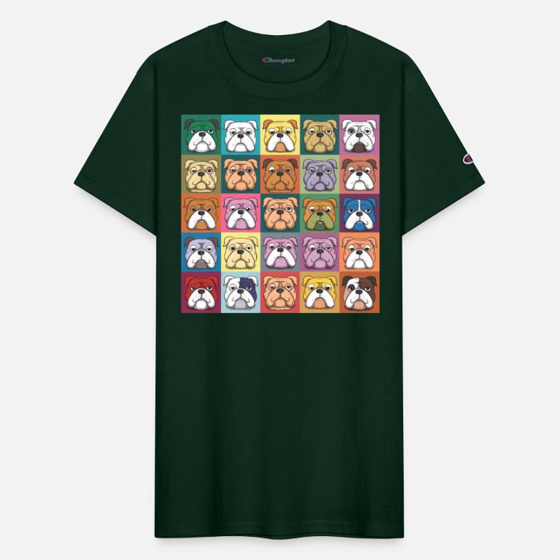 Bulldog Palette: Canine Rainbow