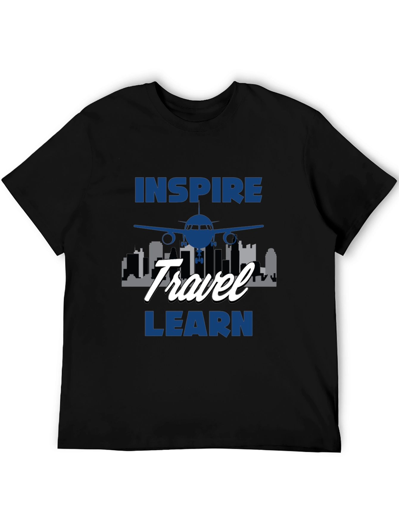 Inspire Travel Learn Airplane T-Shirt