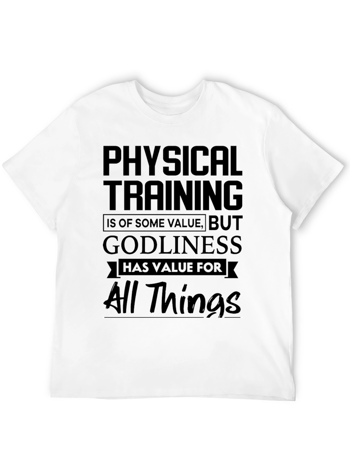 Physical Training Godliness Black T-Shirt