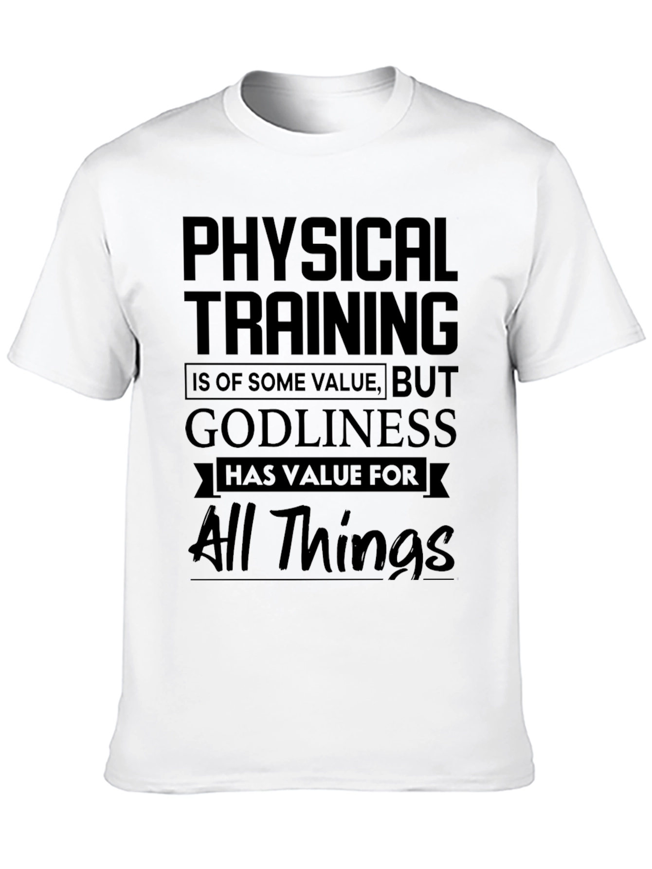 Physical Training Godliness Black T-Shirt