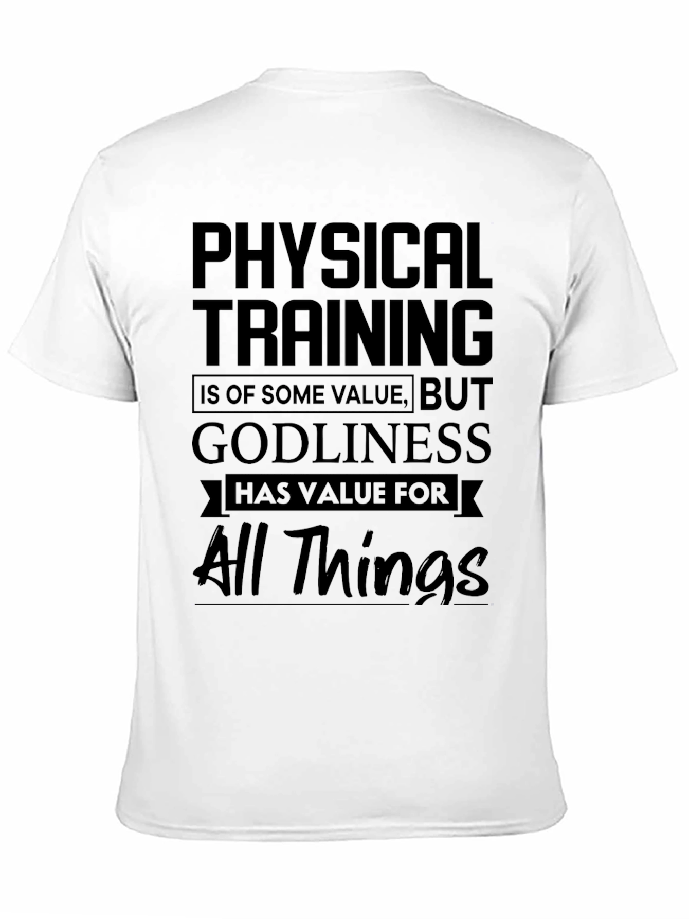Physical Training Godliness Black T-Shirt