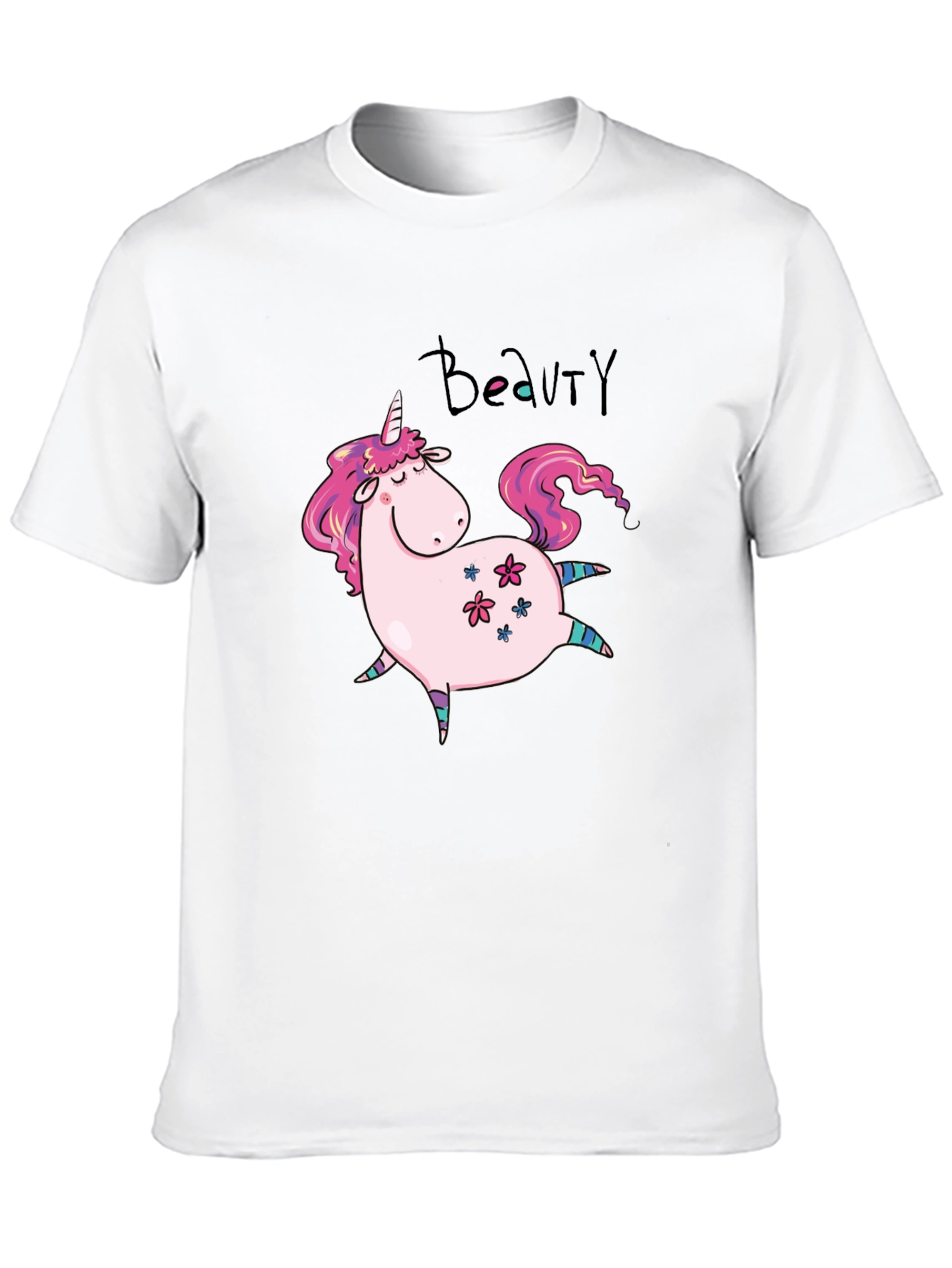 Unicorn Beauty Black T-Shirt