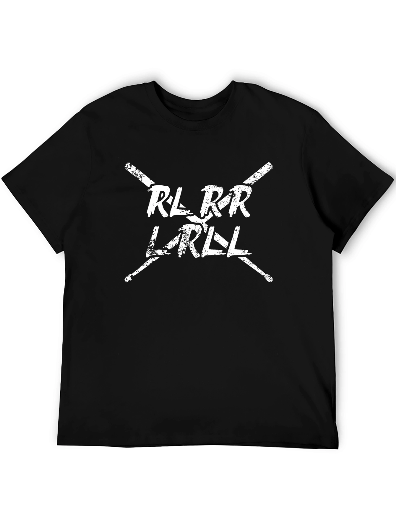 Drummer Rhythm Black T-Shirt