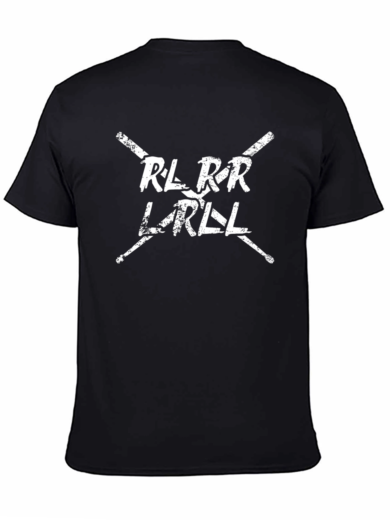 Drummer Rhythm Black T-Shirt