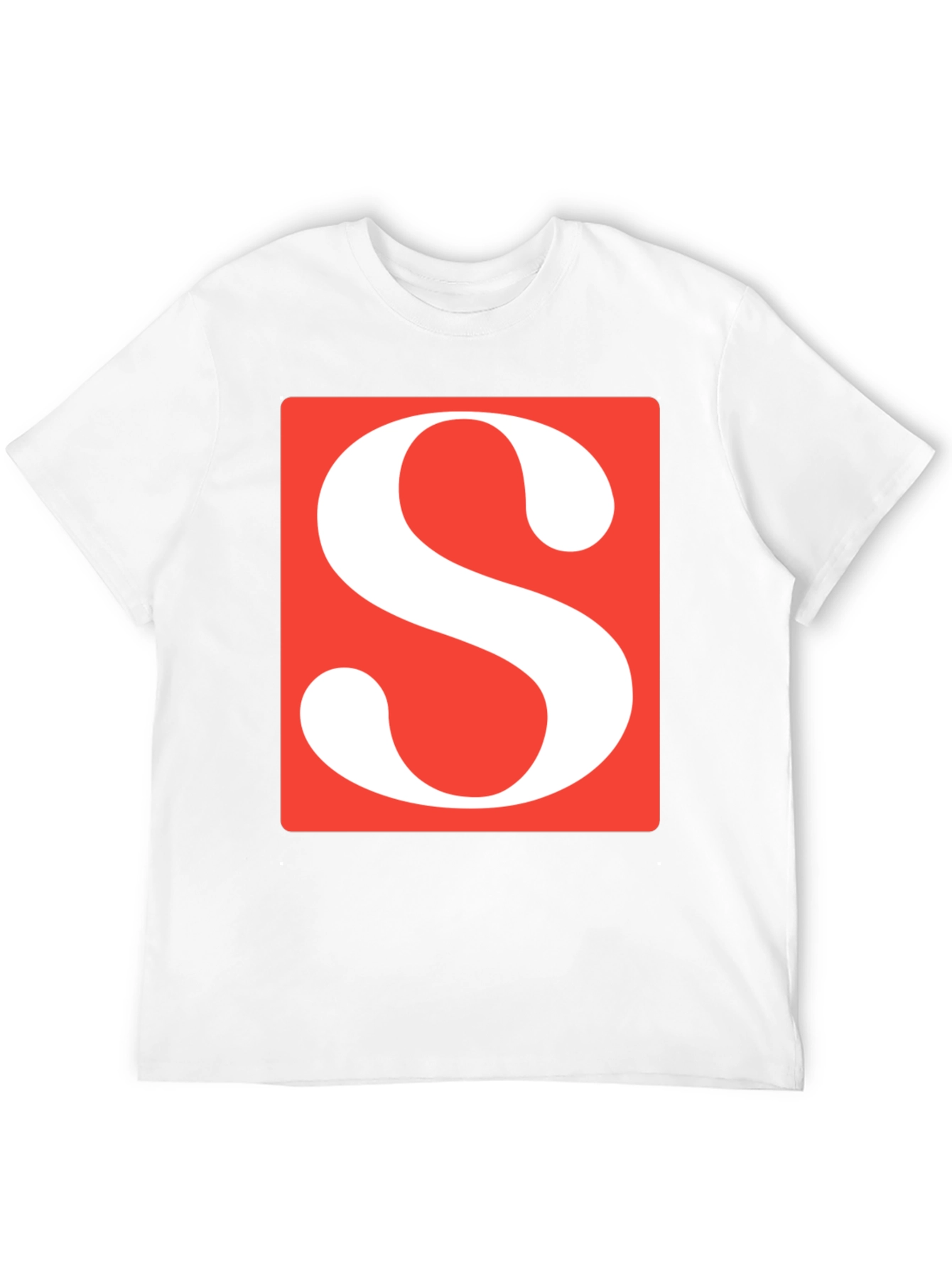 Statement S Graphic Tee - Bold Letter Print