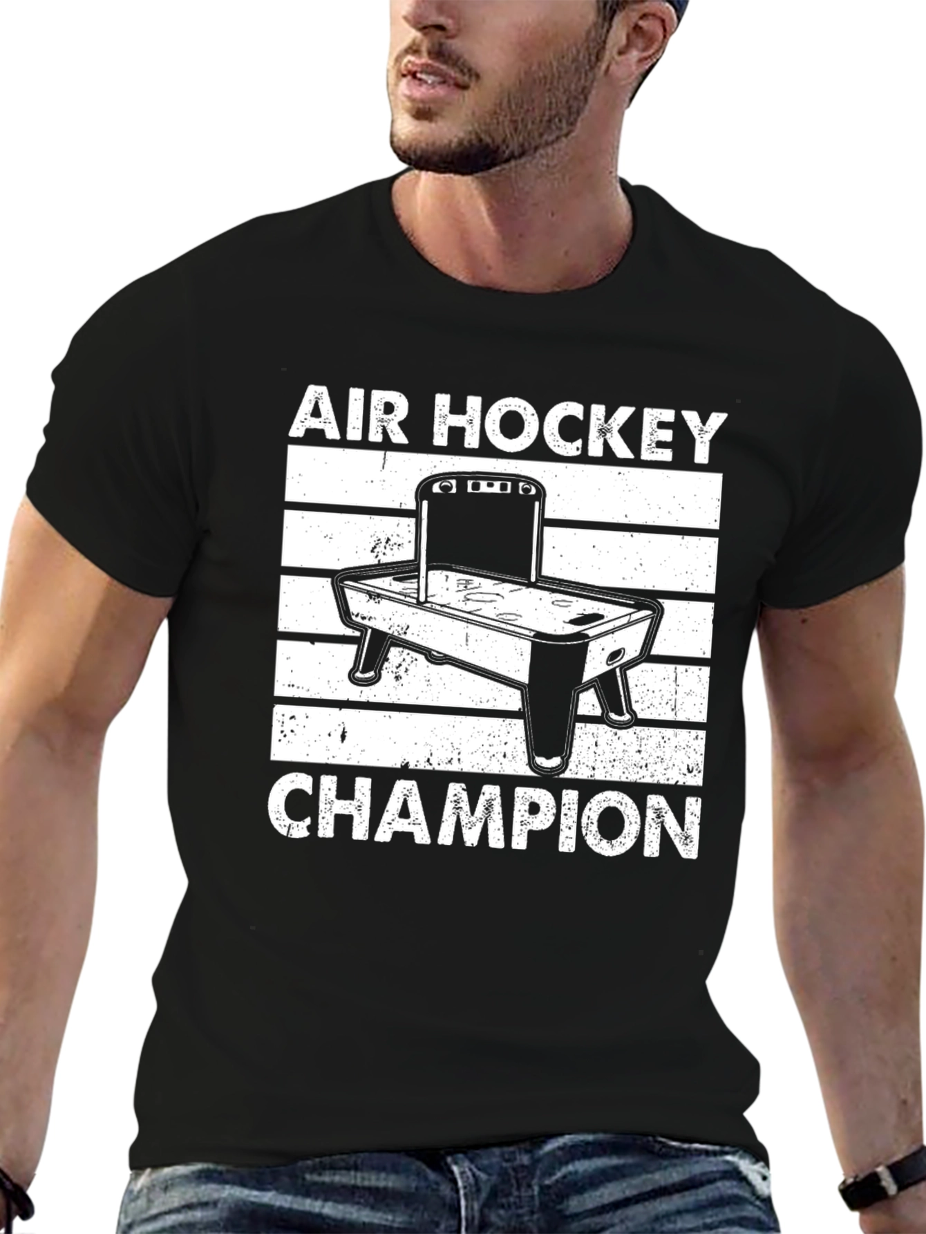 Air Hockey Champion Graphic T-Shirt