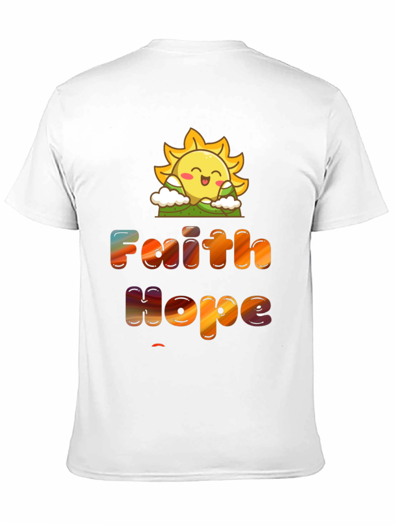 Faith Hope Love T-Shirt Sun Graphic Tee