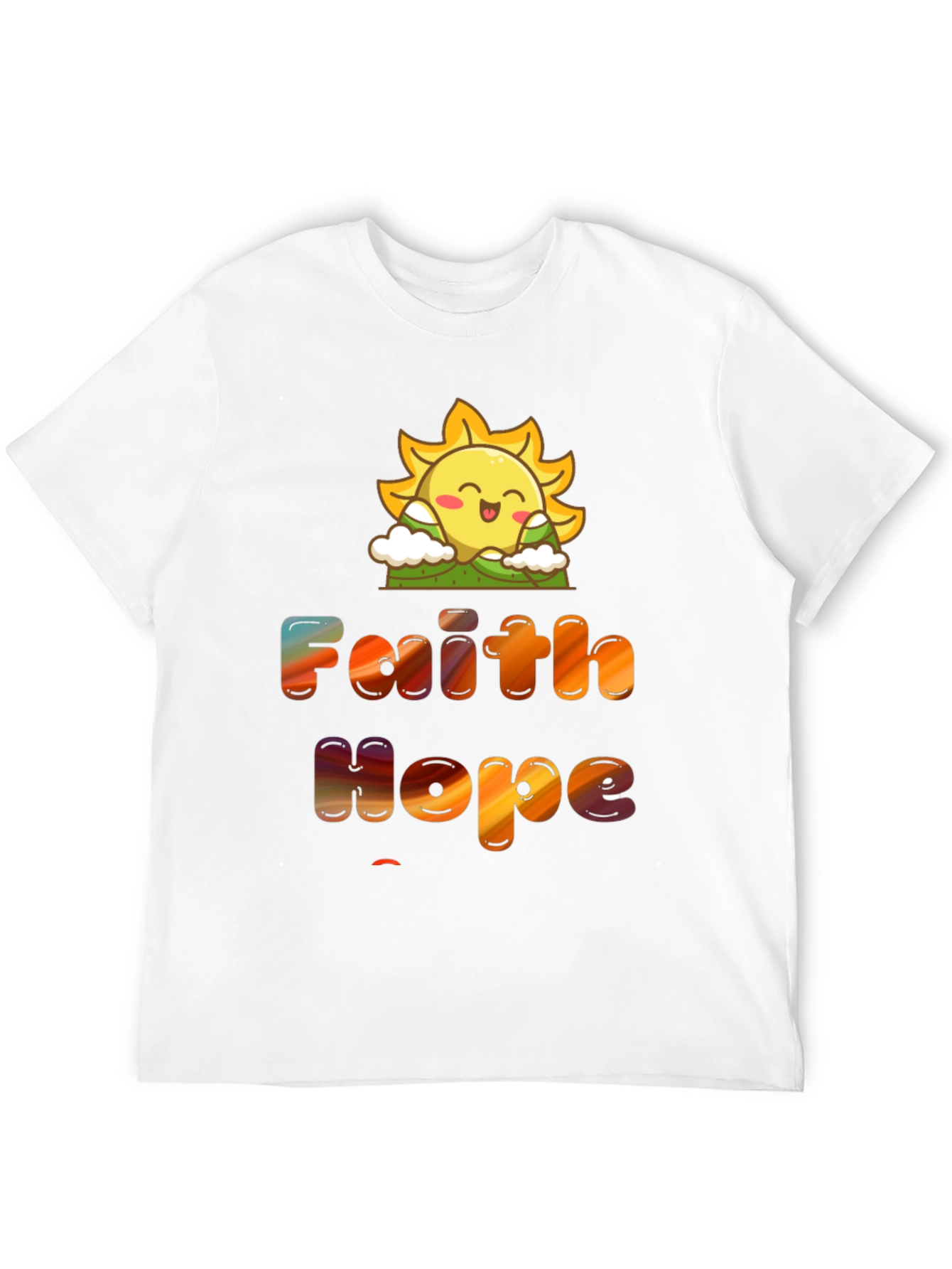 Faith Hope Love T-Shirt Sun Graphic Tee