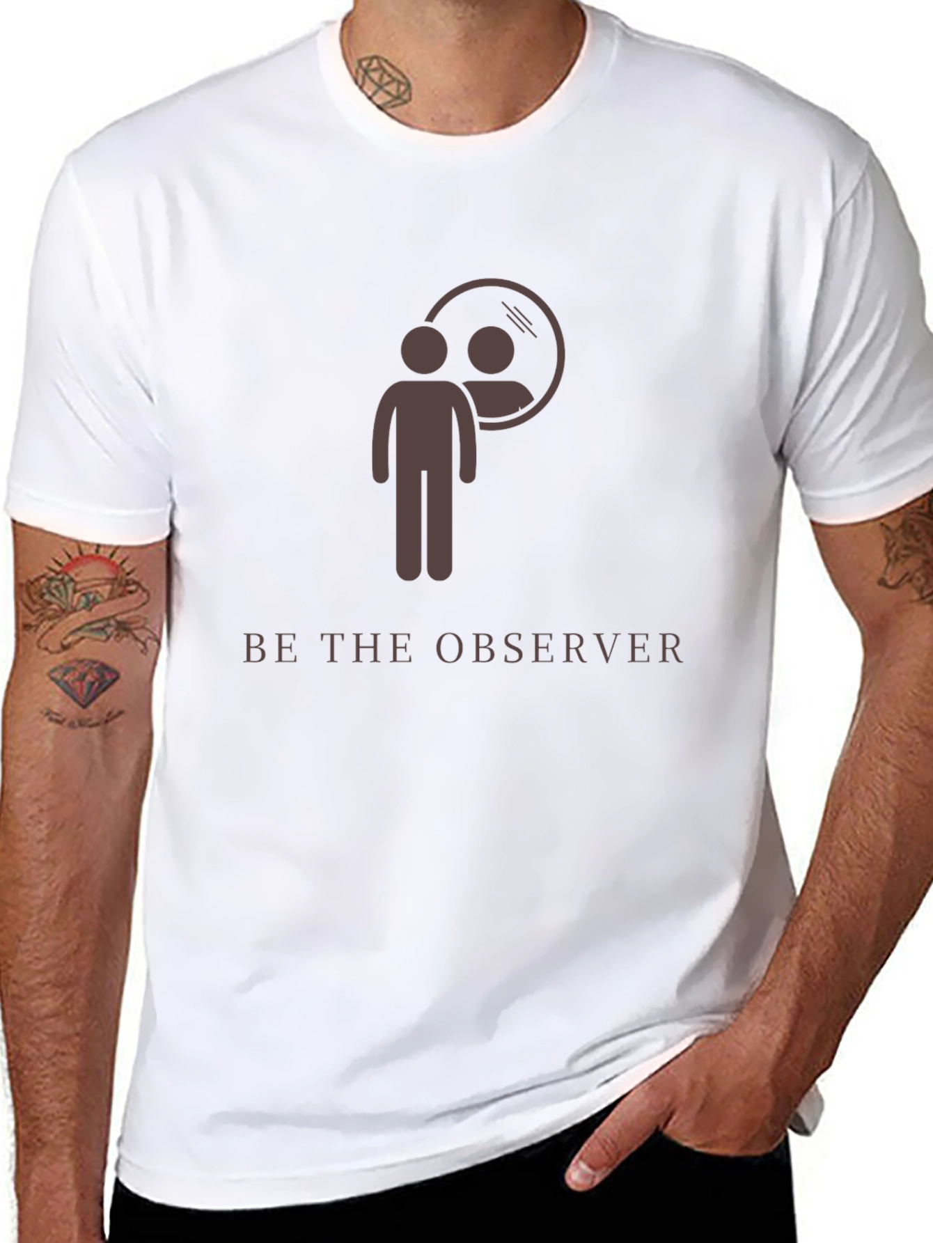 Be the Observer Graphic Tee - Black Unisex T-Shirt
