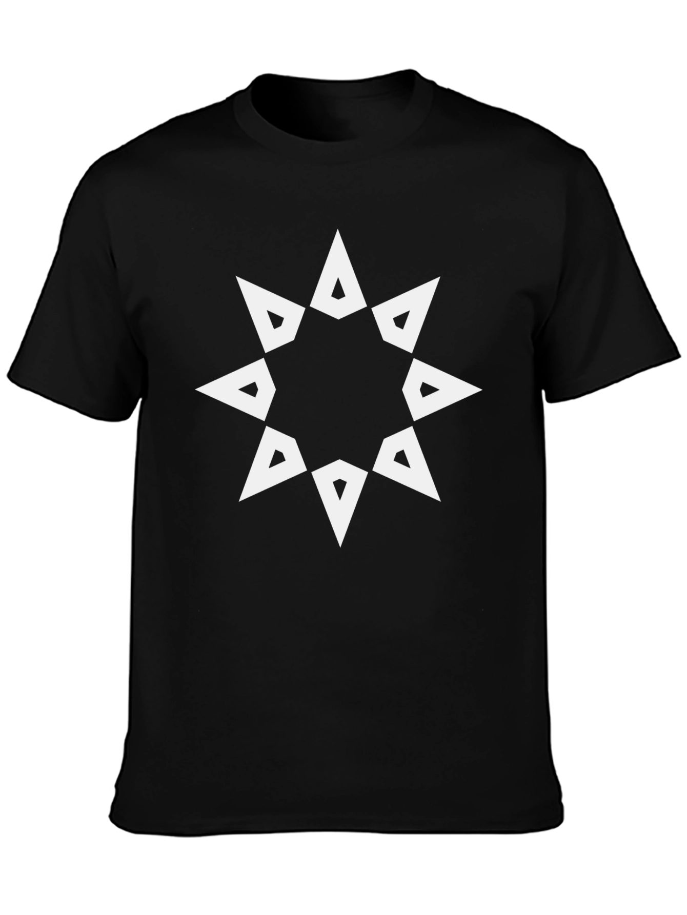 Geometric Star Graphic Tee - Modern Style