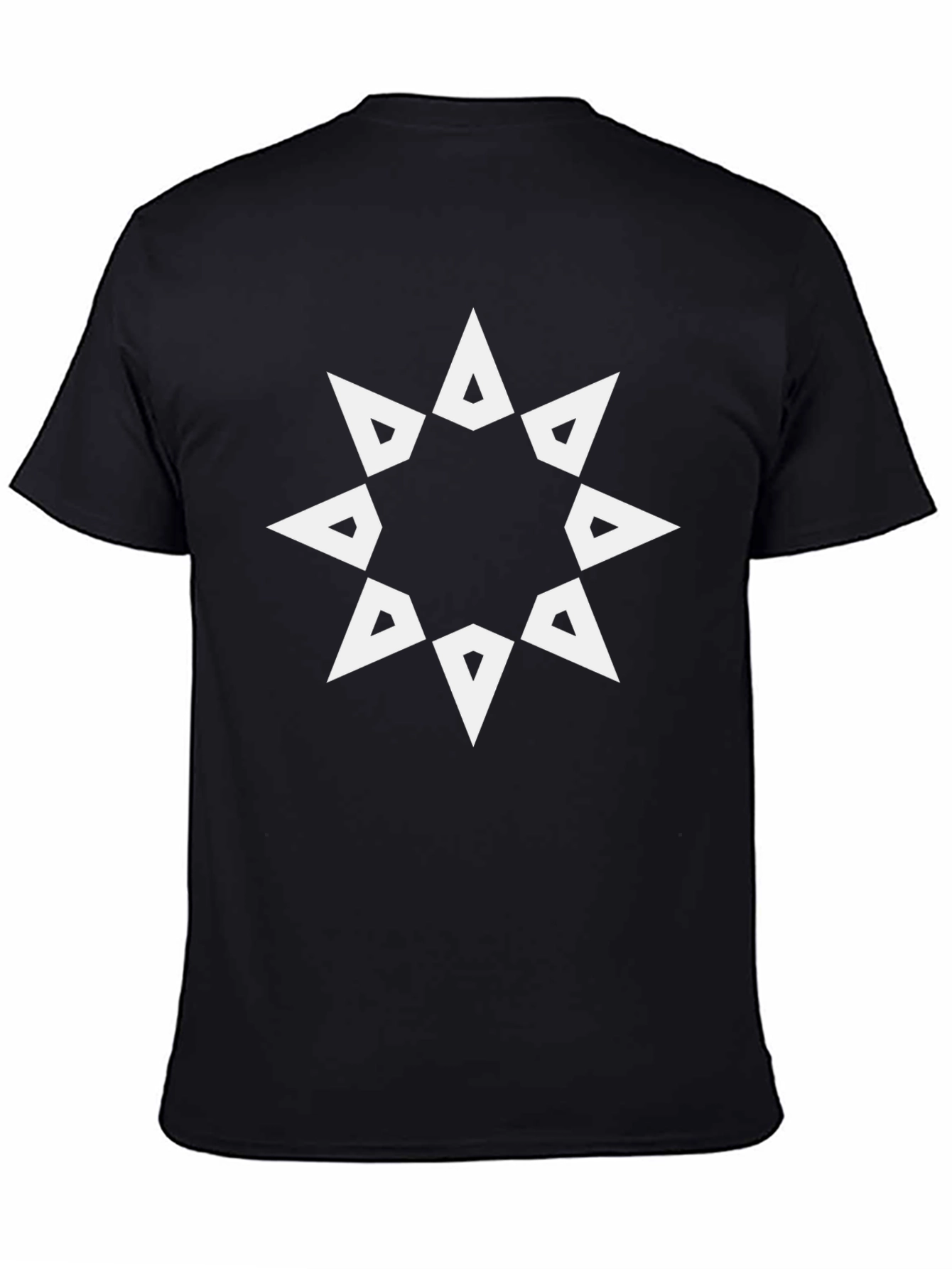 Geometric Star Graphic Tee - Modern Style
