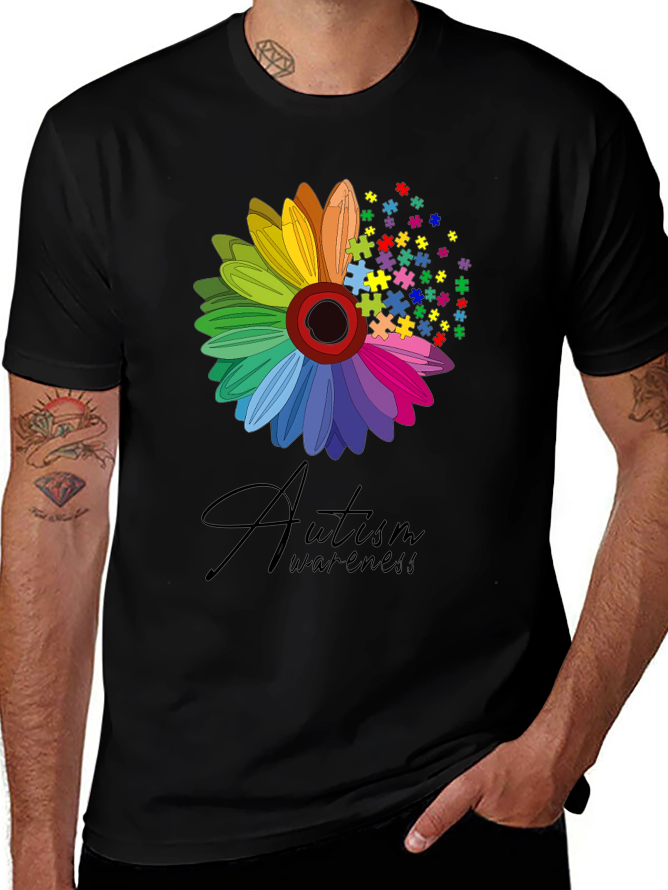 Autism Awareness Flower T-Shirt