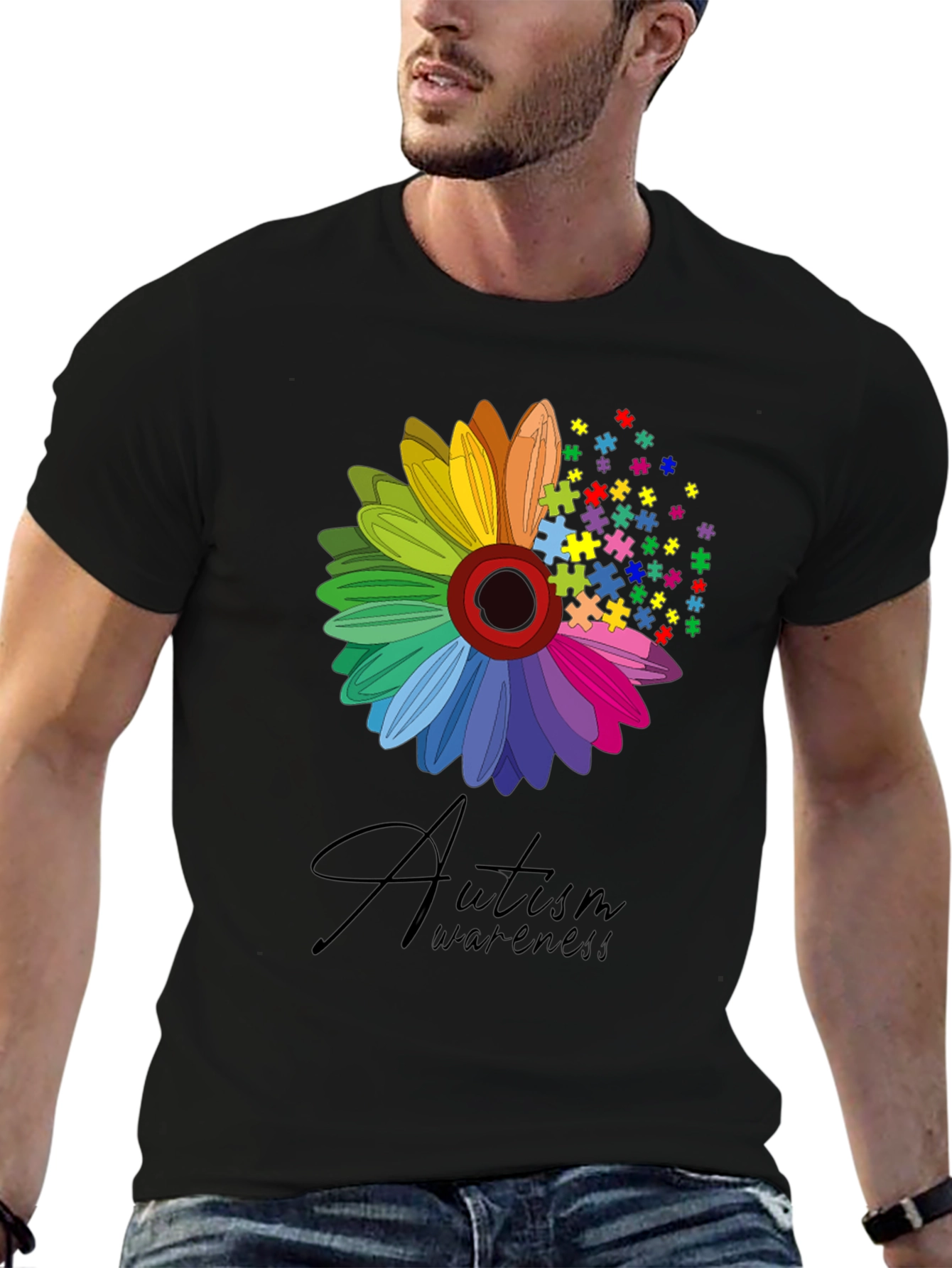 Autism Awareness Flower T-Shirt
