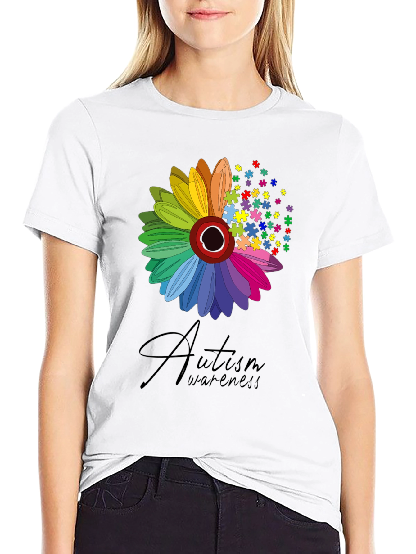 Autism Awareness Flower T-Shirt