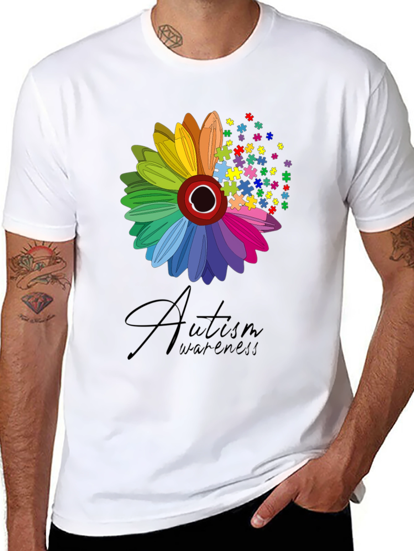 Autism Awareness Flower T-Shirt