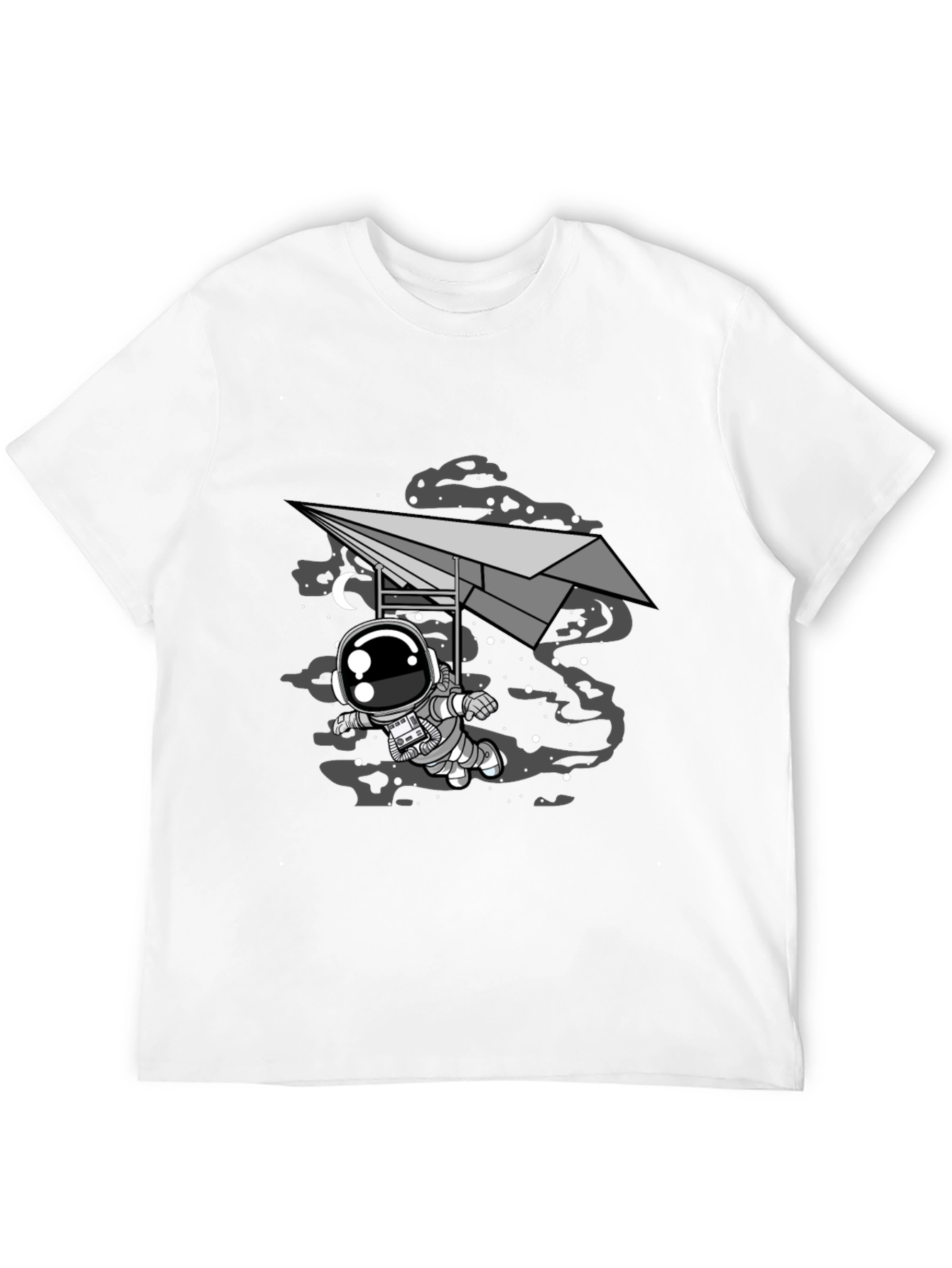 Astronaut Paper Plane T-Shirt - Space Adventure