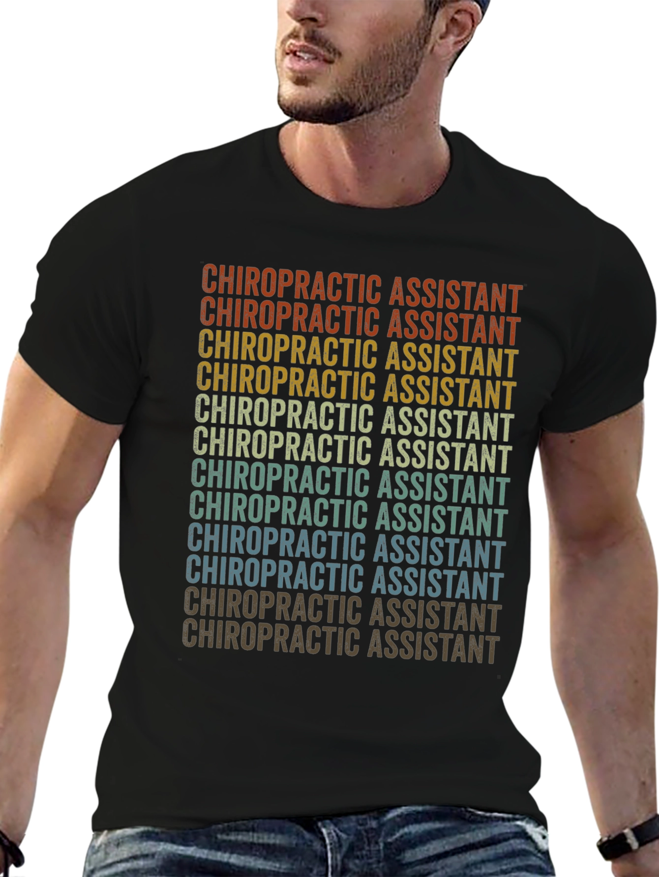 Chiropractic Assistant Retro T-Shirt