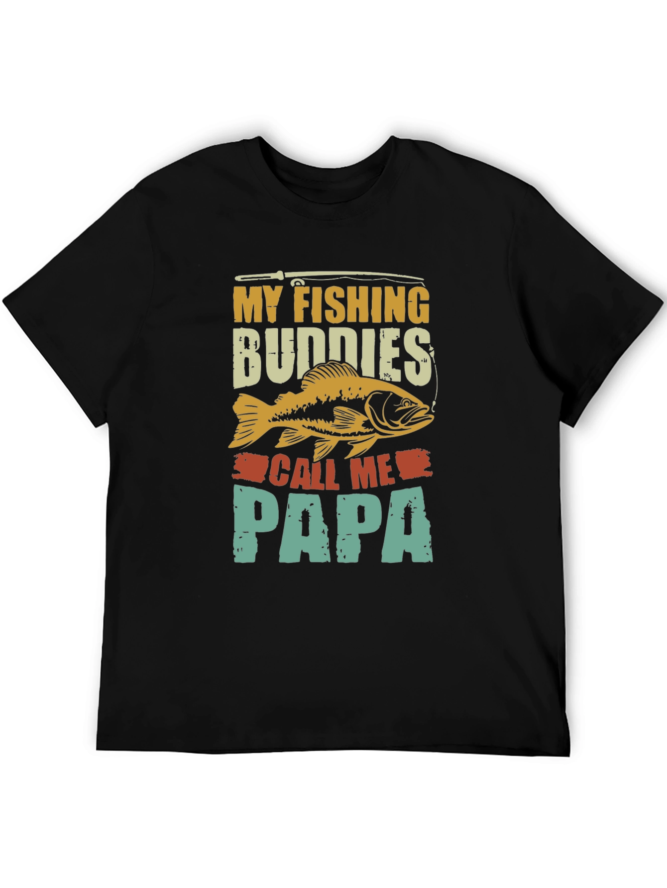 Fishing Buddies Papa Graphic T-Shirt