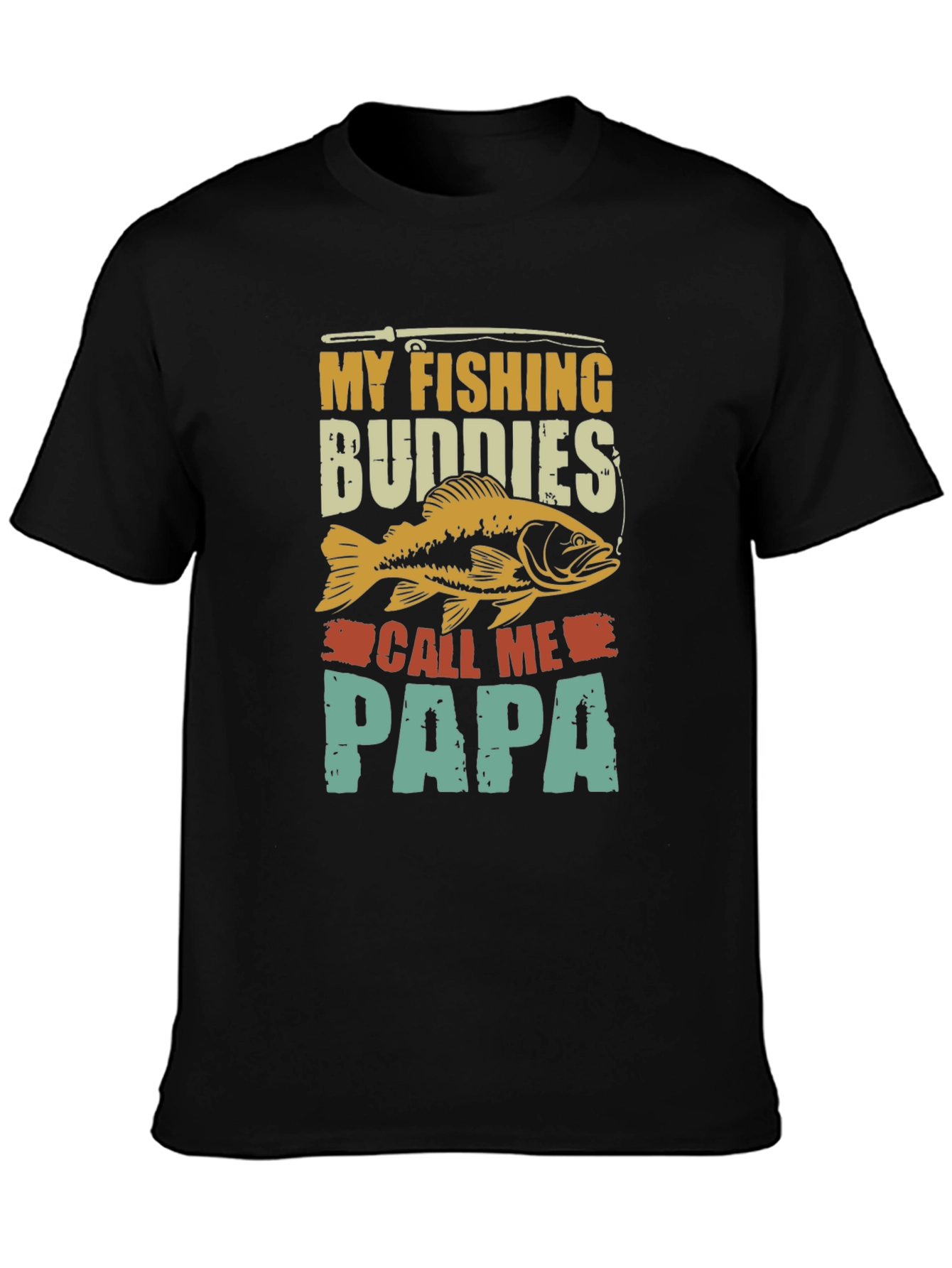 Fishing Buddies Papa Graphic T-Shirt