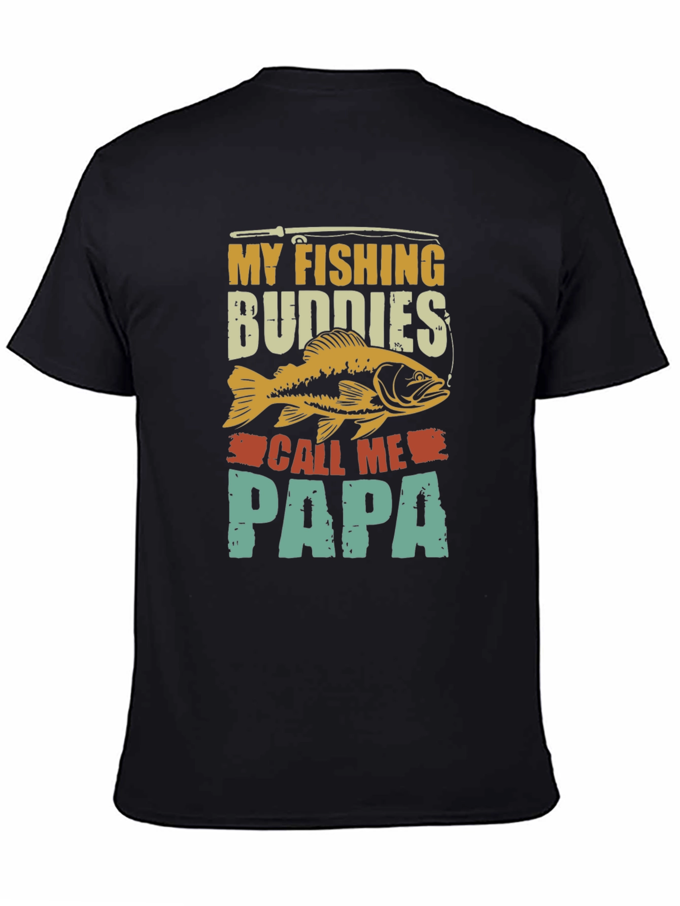 Fishing Buddies Papa Graphic T-Shirt