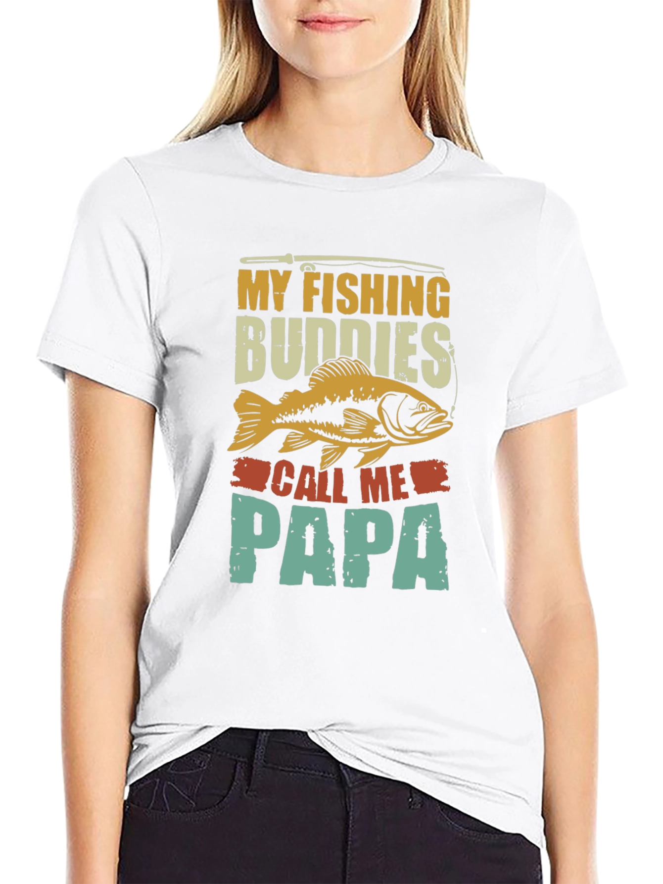 Fishing Buddies Papa Graphic T-Shirt