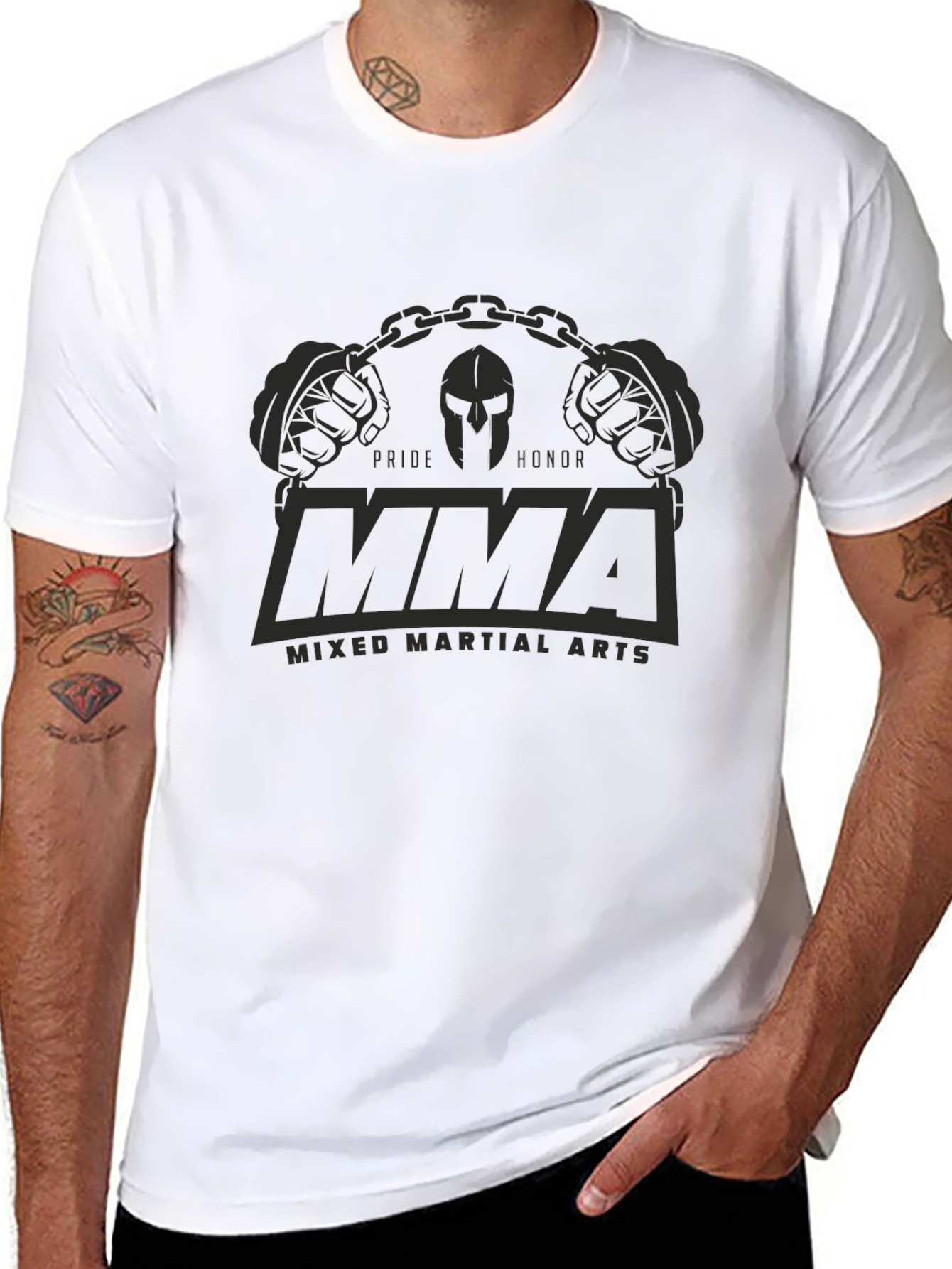 MMA Mixed Martial Arts Black T-Shirt