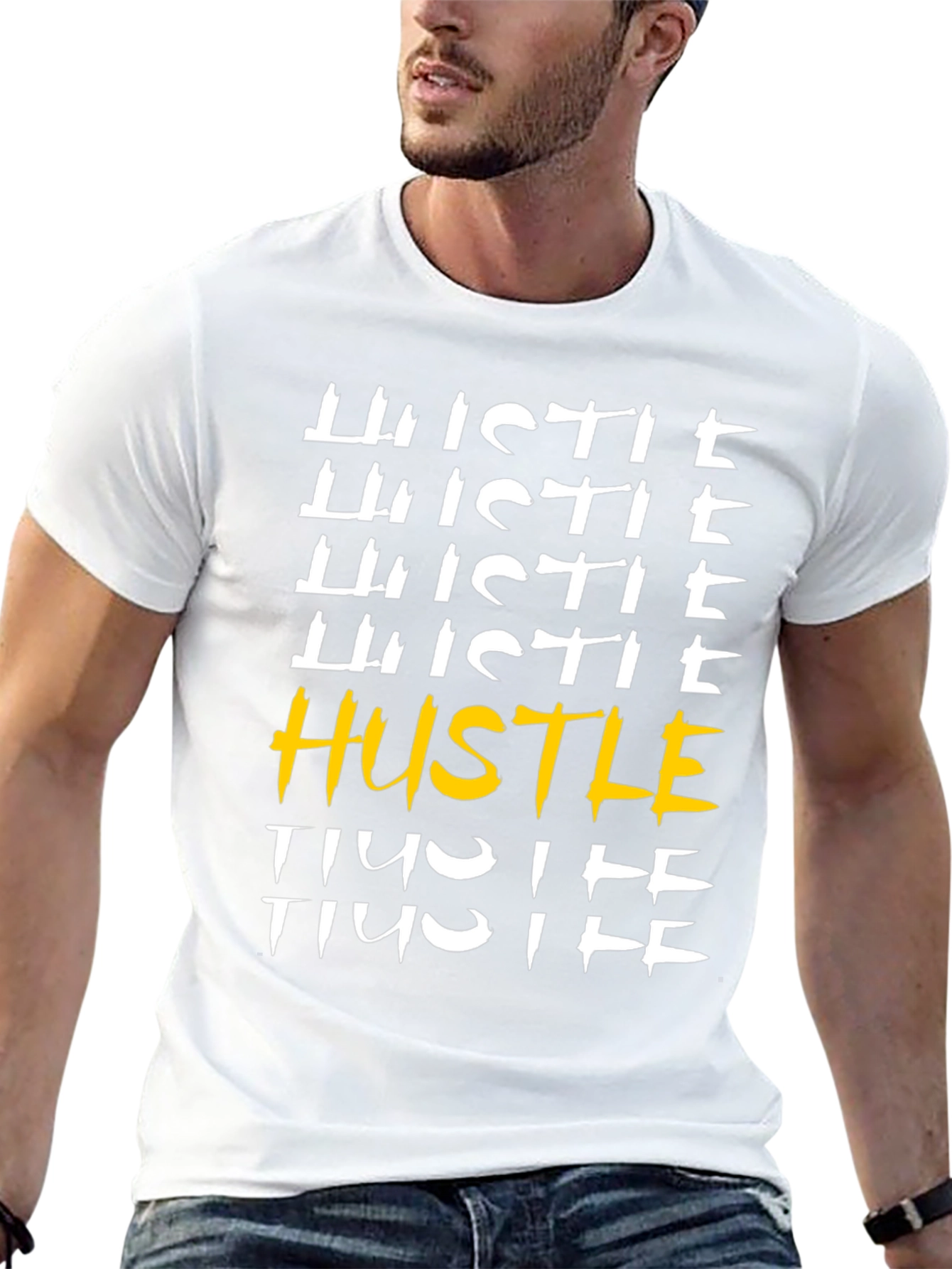 Hustle Graphic T-Shirt - Motivational Tee