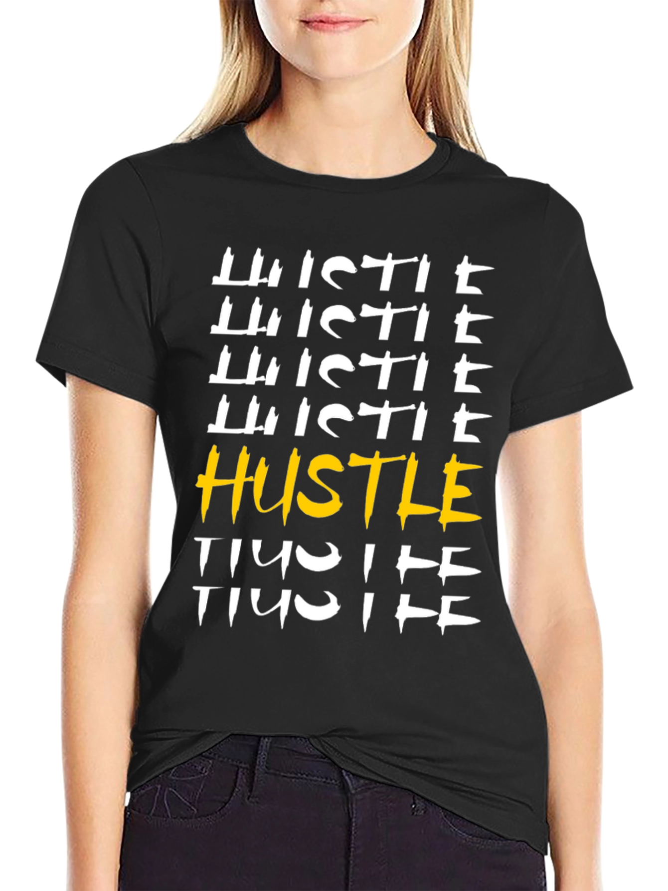Hustle Graphic T-Shirt - Motivational Tee
