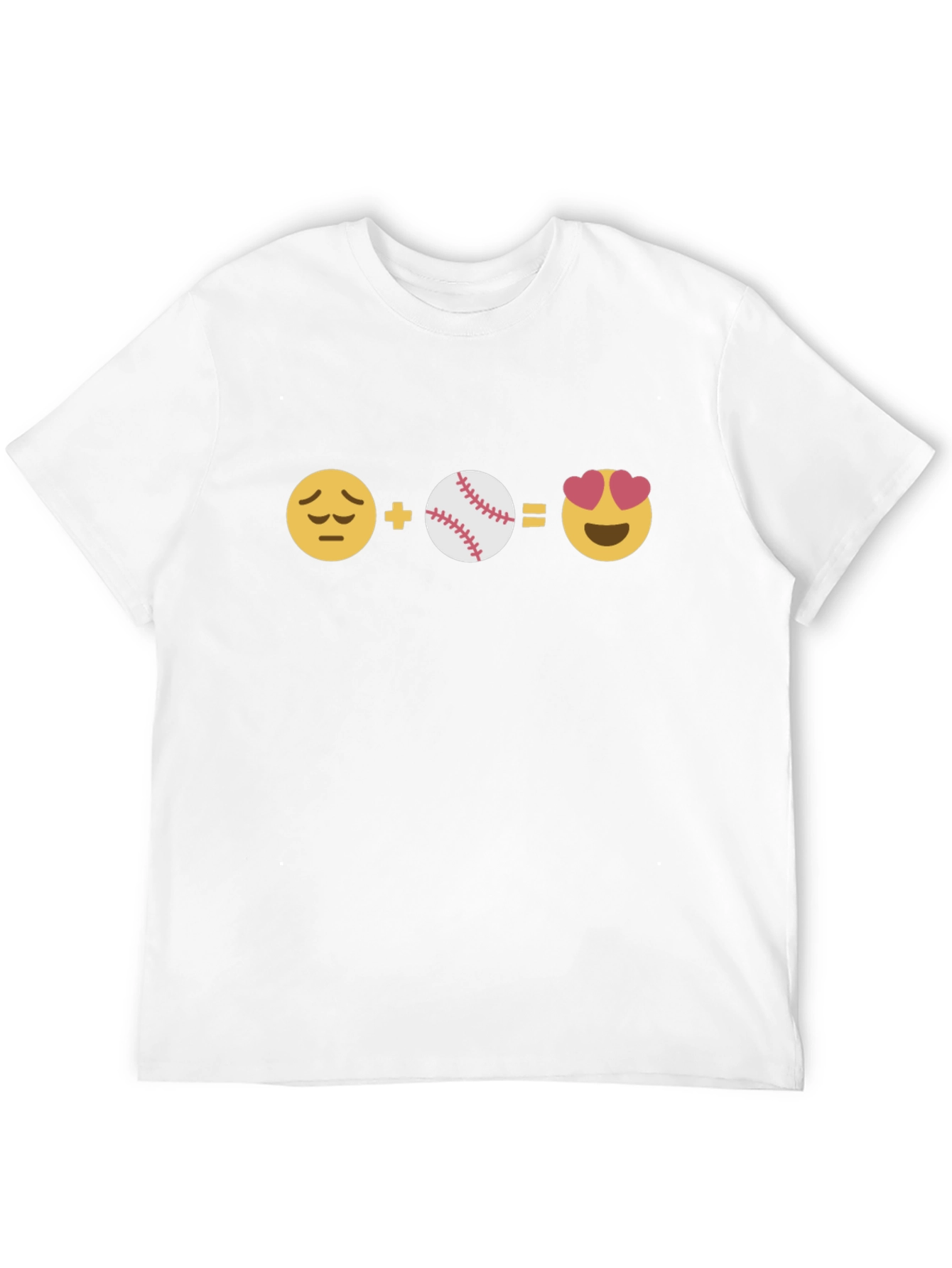 Baseball Love T-Shirt - Emoji Graphic Tee