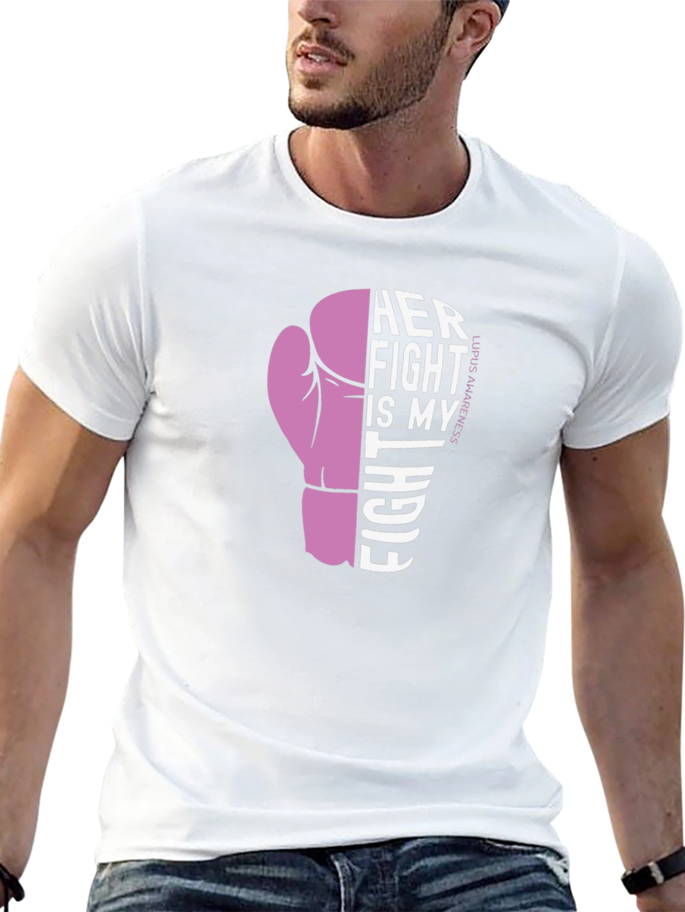 Lupus Awareness Boxing Glove Graphic T-Shirt