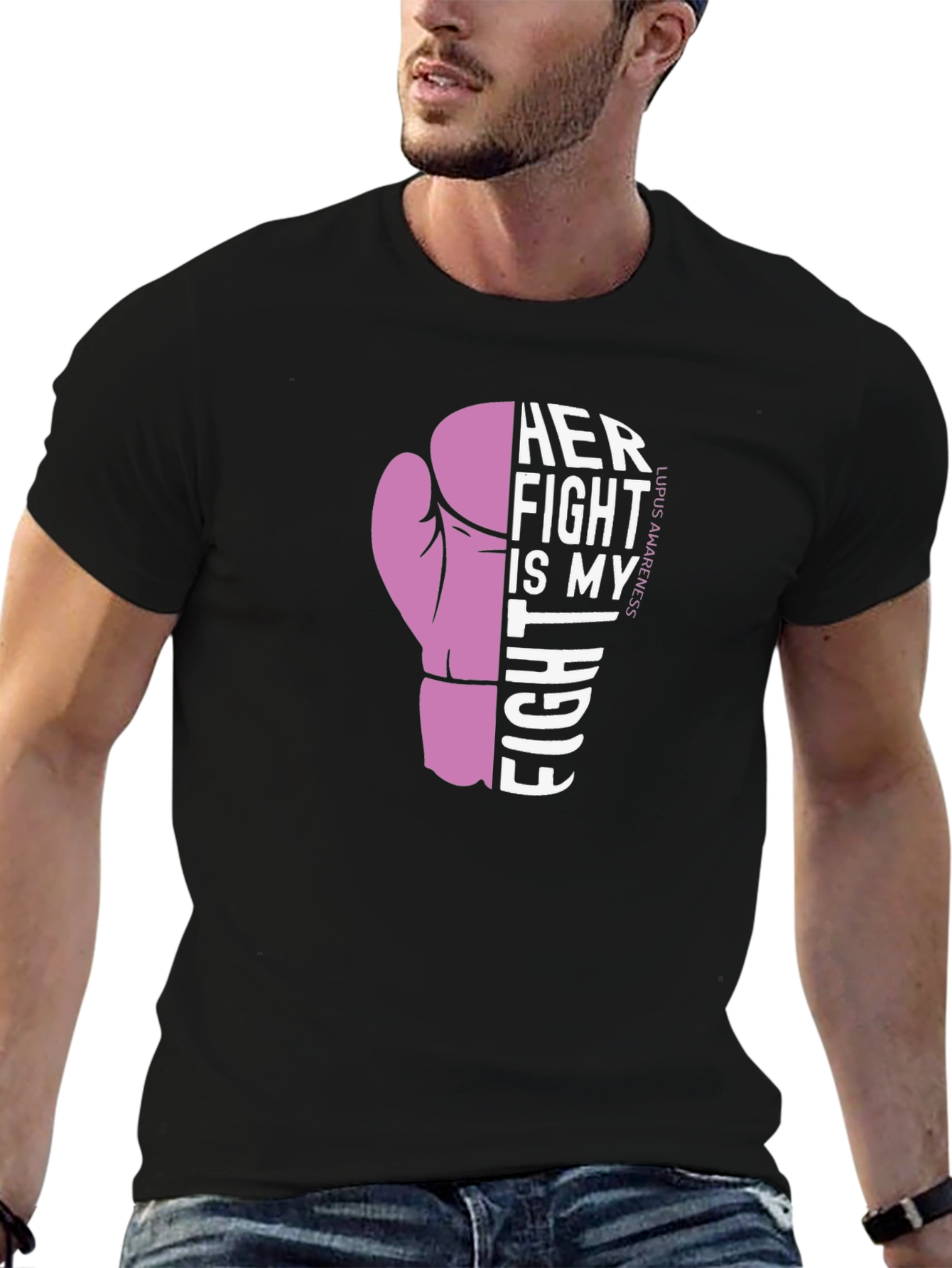 Lupus Awareness Boxing Glove Graphic T-Shirt