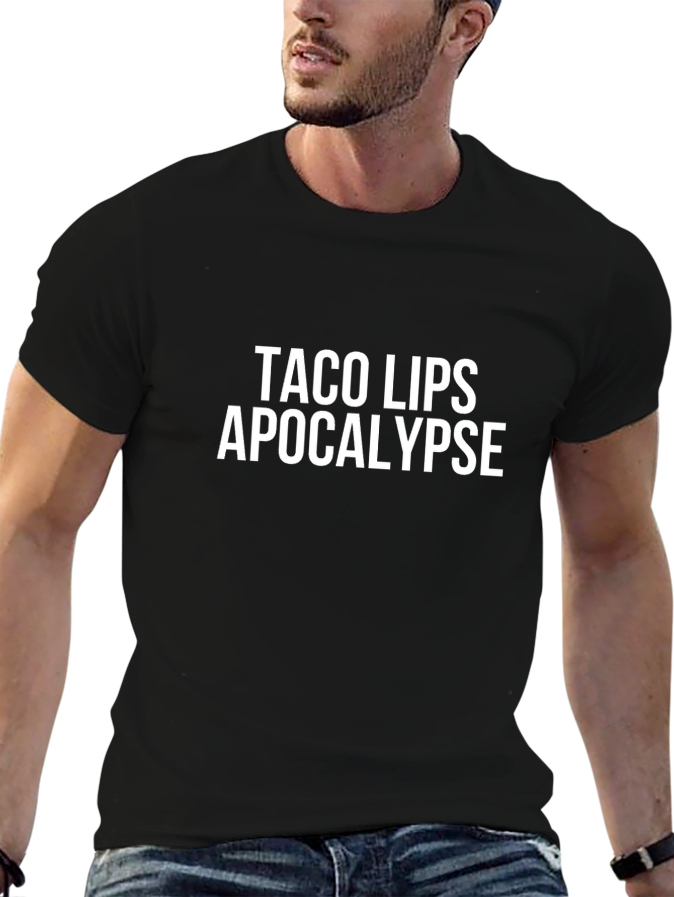Taco Lips Apocalypse Graphic Tee - Black T-Shirt