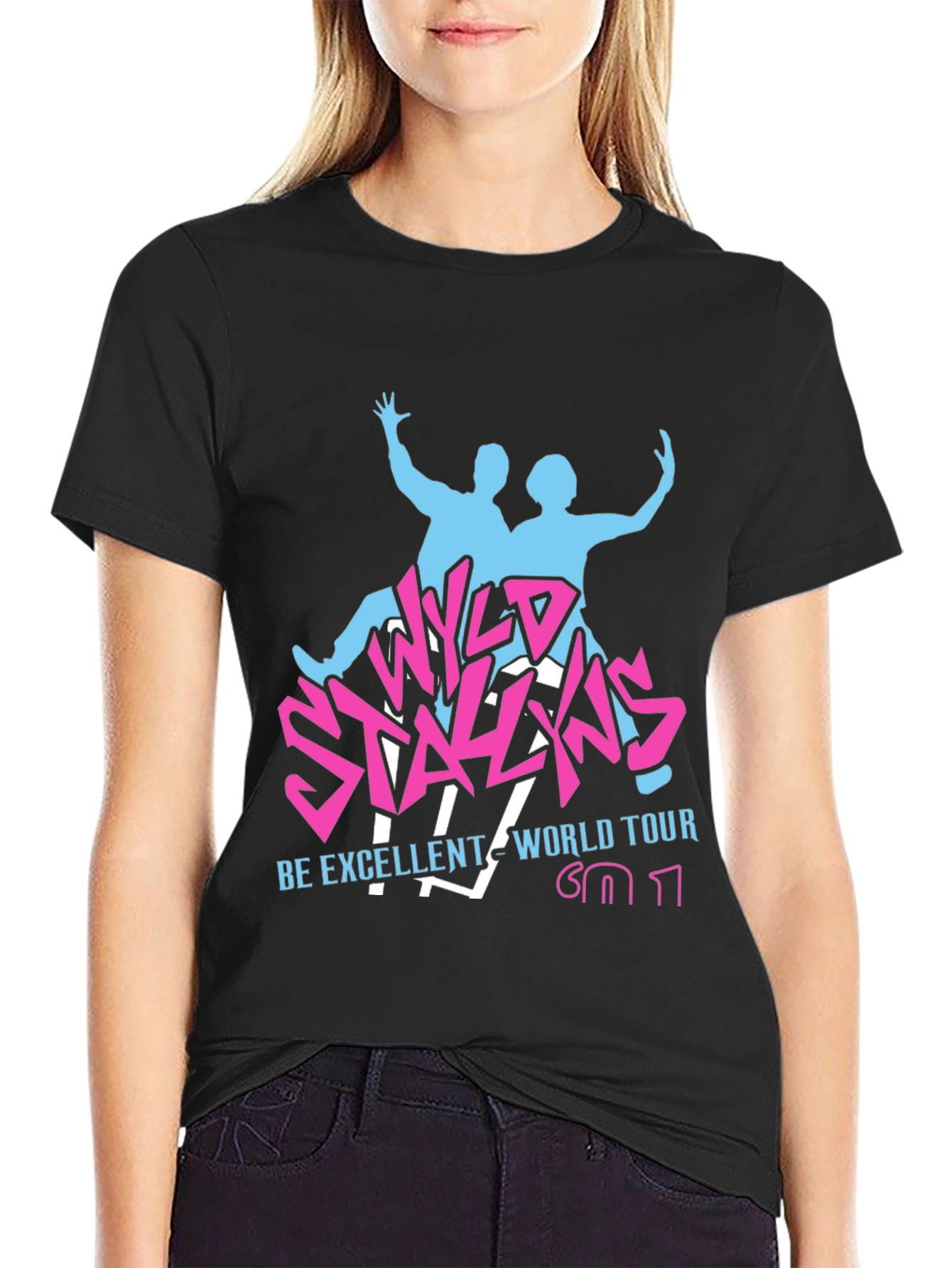 Wyld Stallyns World Tour Black T-Shirt