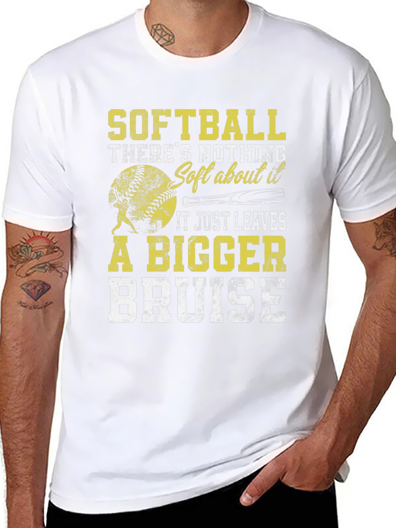 Softball Bigger Bruise Graphic T-Shirt