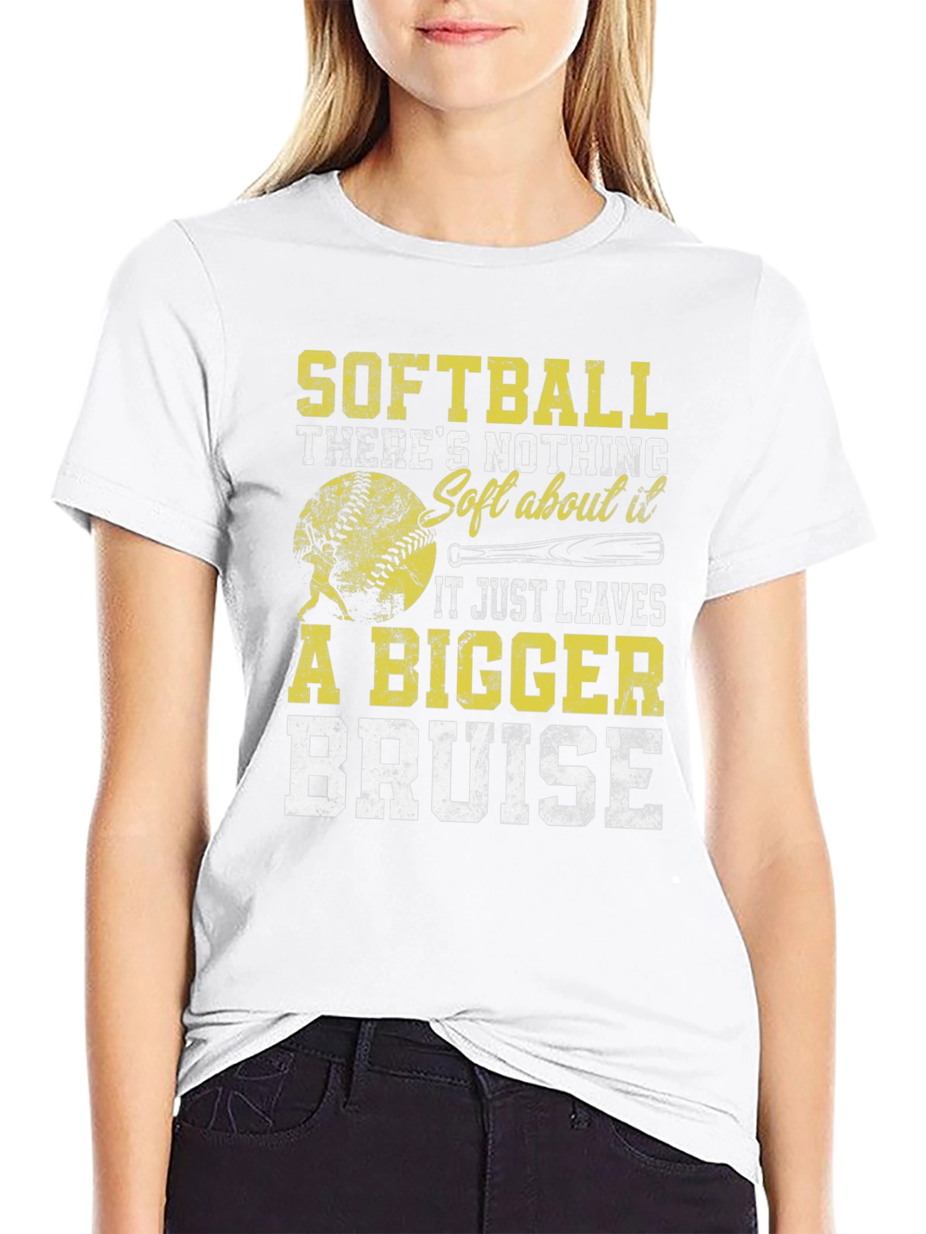 Softball Bigger Bruise Graphic T-Shirt