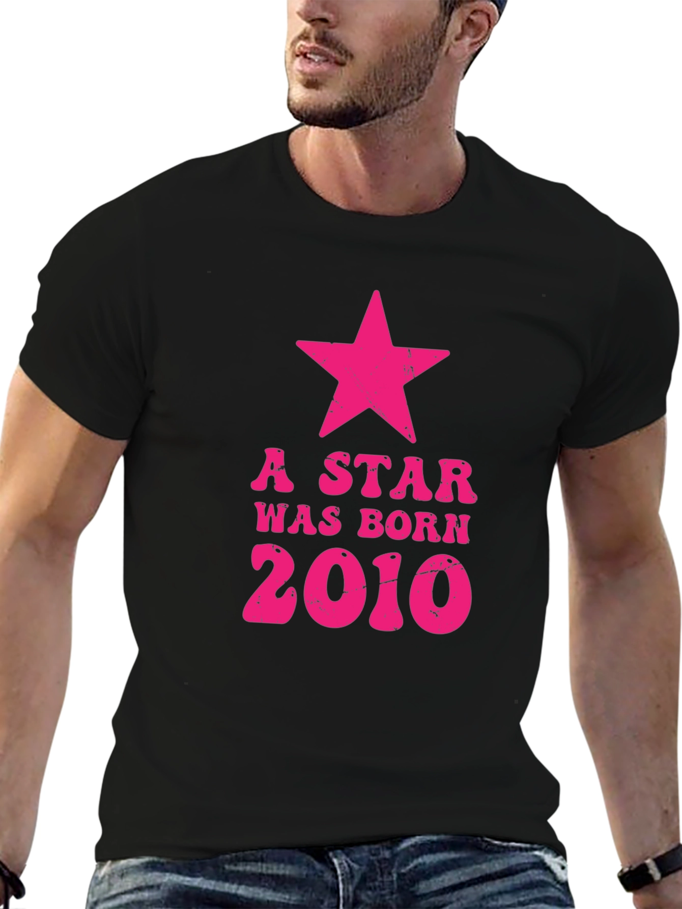 Star Was Born 2010 Black Graphic Tee