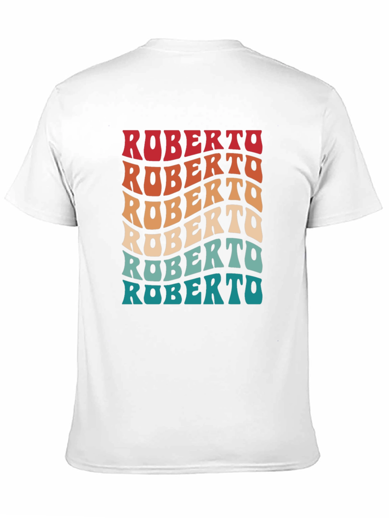 Retro Roberto Graphic Tee - Cool Custom Name Shirt