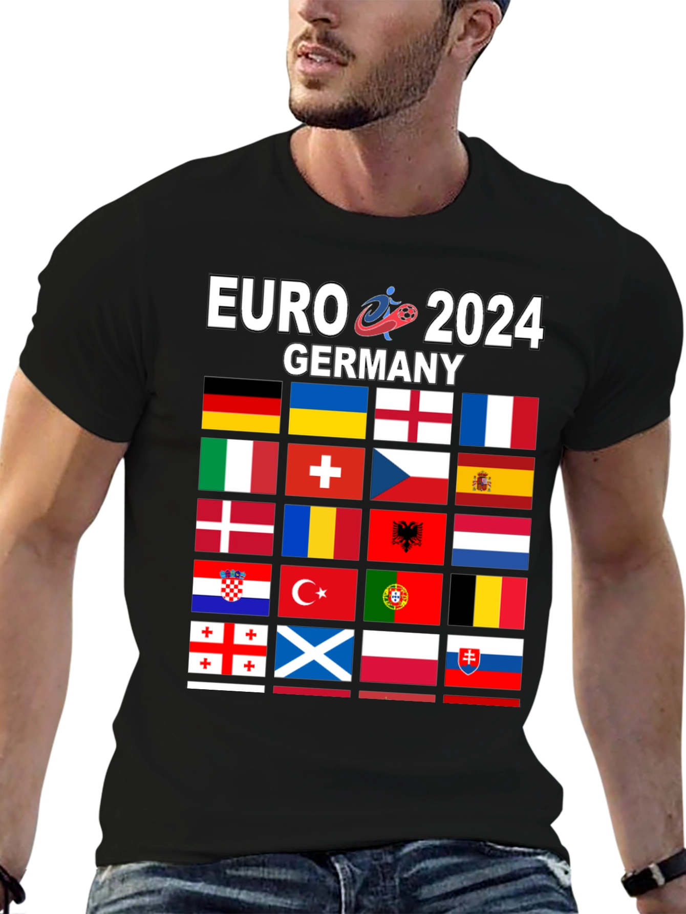 Euro 2024 Germany Flags T-Shirt