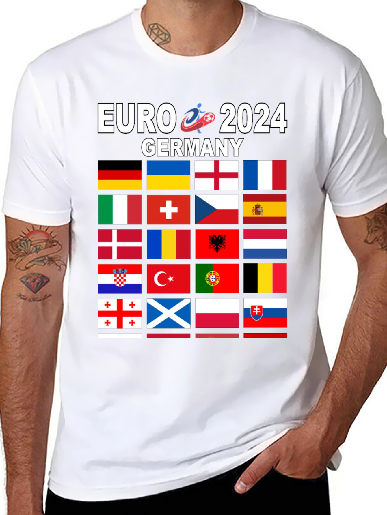 Euro 2024 Germany Flags T-Shirt