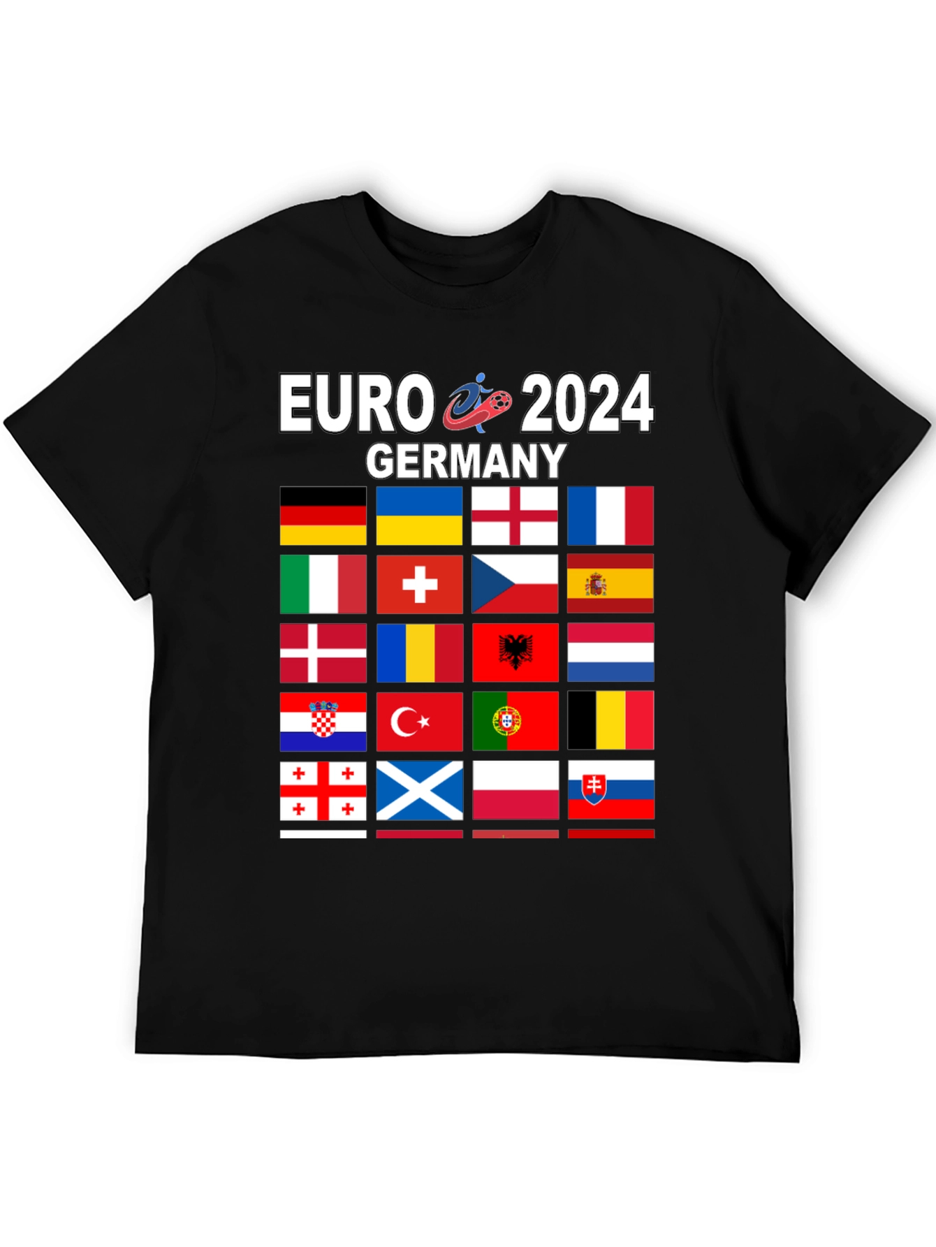Euro 2024 Germany Flags T-Shirt