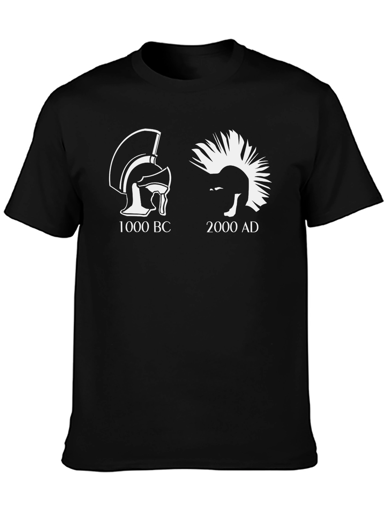 Evolution T-Shirt - Ancient Warrior to Modern Punk