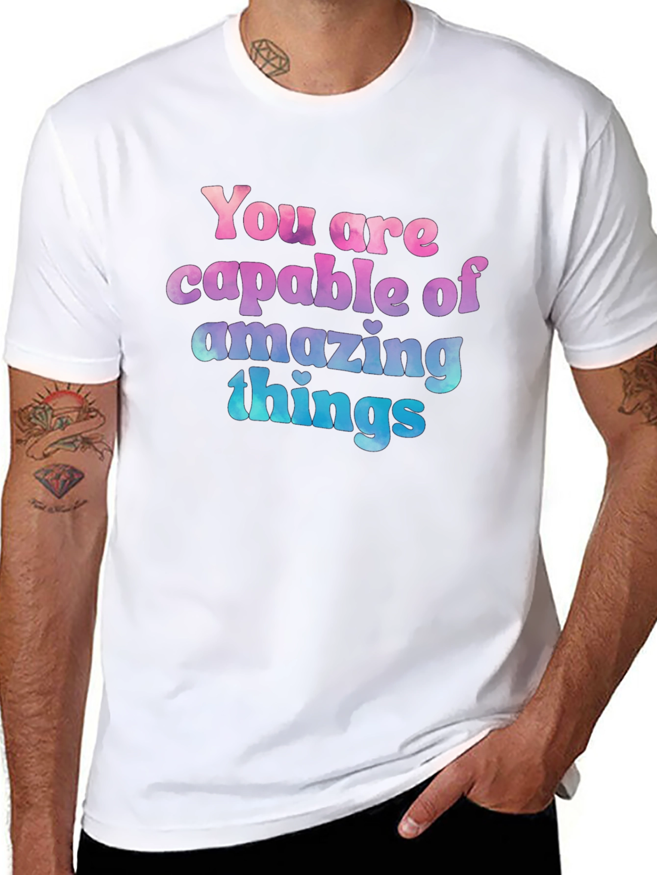 Inspirational Graphic Tee - Amazing Things T-Shirt