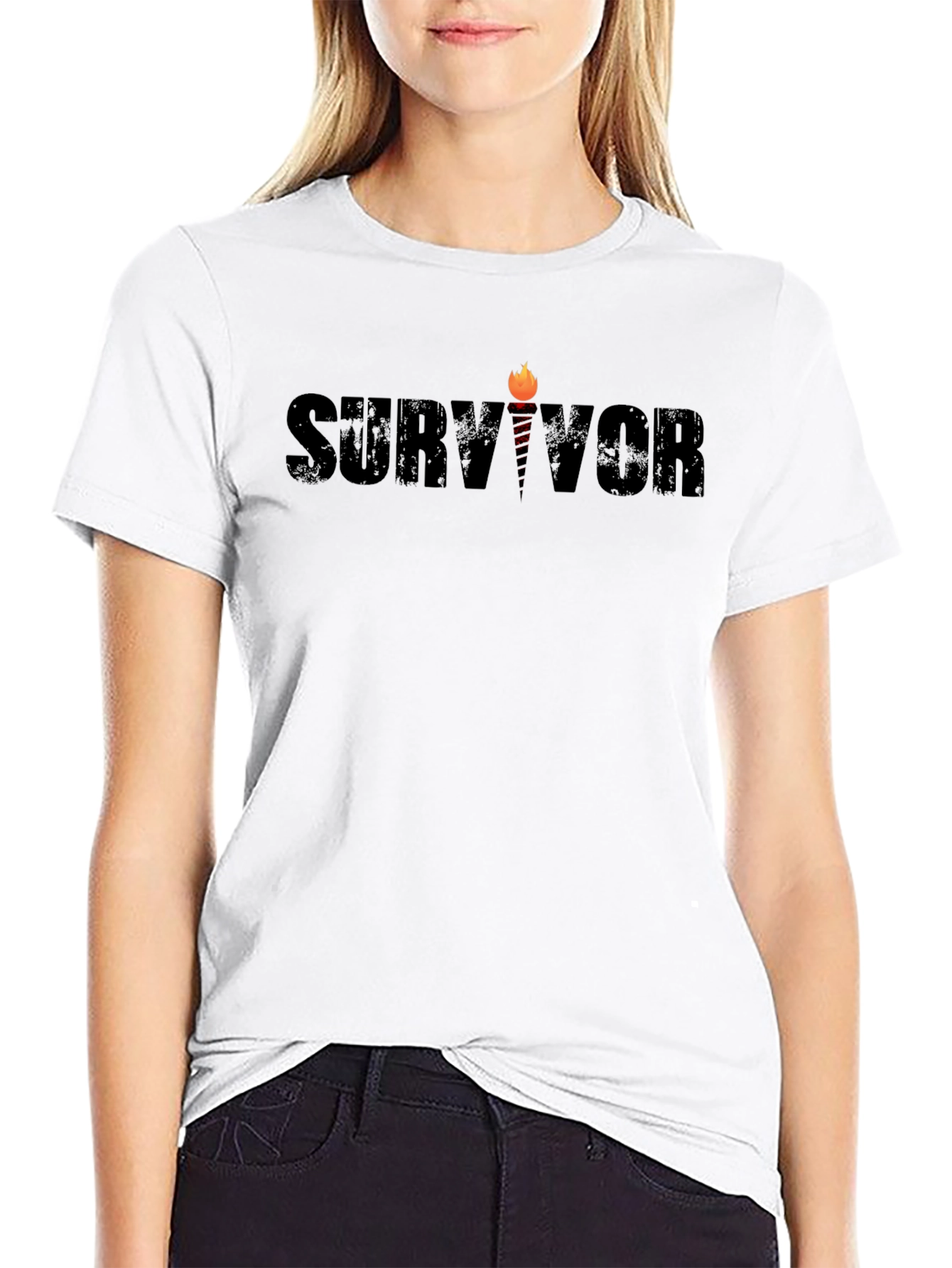 Survivor Graphic Tee - Classic Black T-Shirt